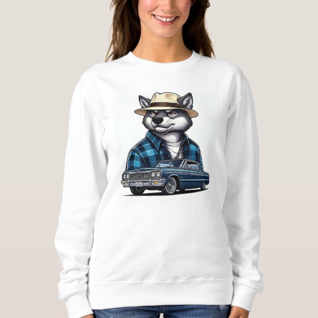 Sweatshirt Lowrider Wolf (Devant)
