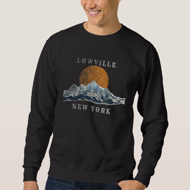 Sweatshirt Lowville New York Mountain Sunset Scene (Devant)