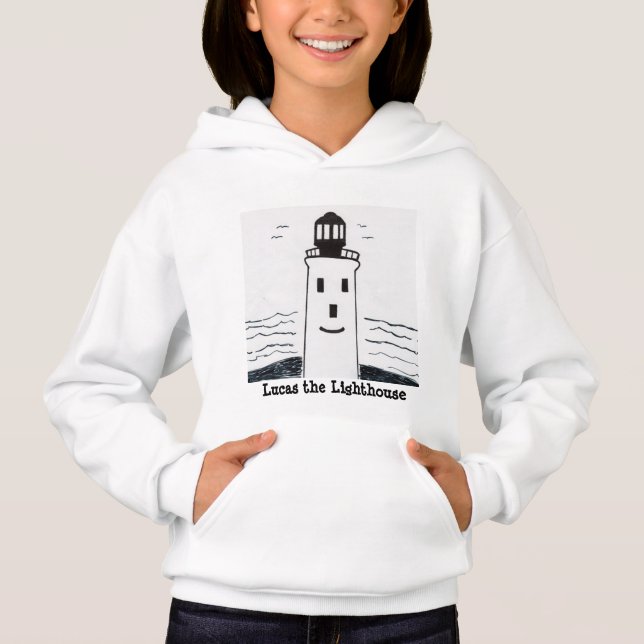 Sweatshirt "Lucas le phare" pour filles et garçons (Devant)