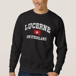 Sweatshirt Lucerne Suisse Drapeau suisse Luzern Schweiz