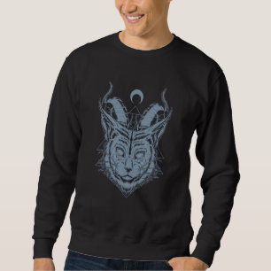 Sweatshirt Lucipurr Chat Satan Démoniaque Maléfique Chatons S