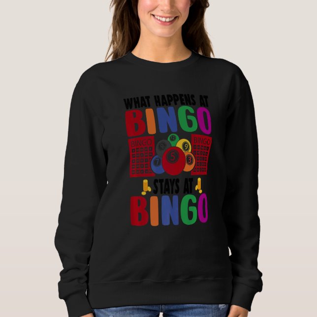 Sweatshirt Lucky Bingo  Women Men Lucky Bingo  Gambler (Devant)