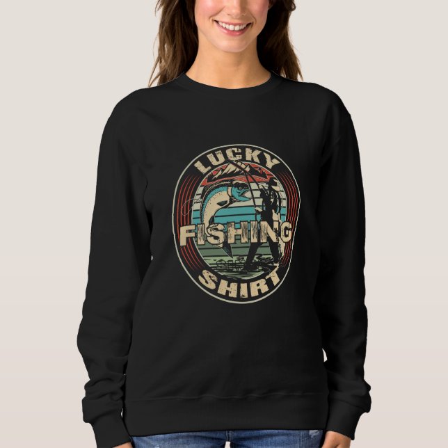 Sweatshirt Lucky Fishing  Angel Fishing  3 (Devant)