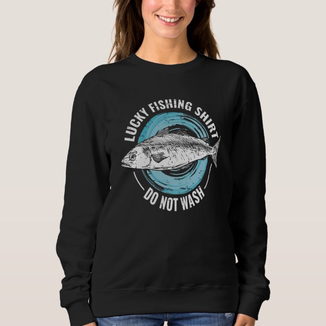 Sweatshirt Lucky Fishing for Fish Hunter and Fisherman  4 (Devant)