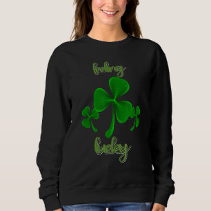 Sweatshirt Lucky Jour de la Saint Patrick Shamrock Gnome