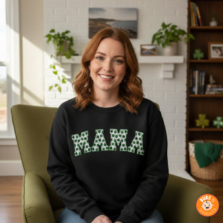 Sweatshirt Lucky Mama Clover St. Patrick's Day Mama Shamrock