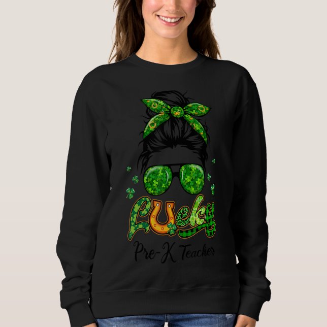 Sweatshirt Lucky PrK Professeur Patricks Jour Bun Cheveux Pla (Devant)