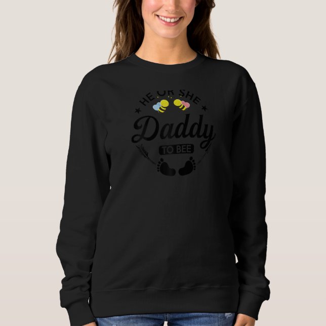Sweatshirt Lui Ou Son Papa Attend Le Père Raglan (Devant)