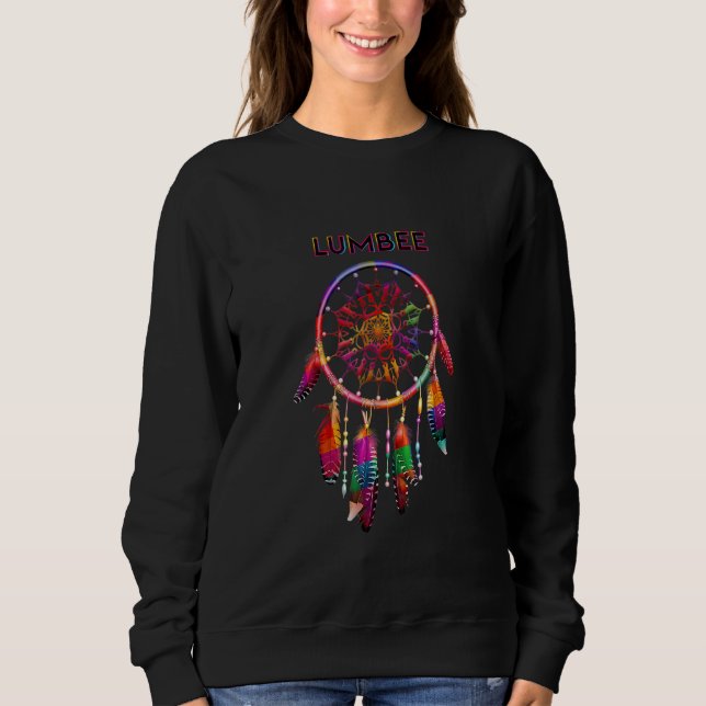 Sweatshirt Lumbee Amérindien coloré Dreamcatche (Devant)