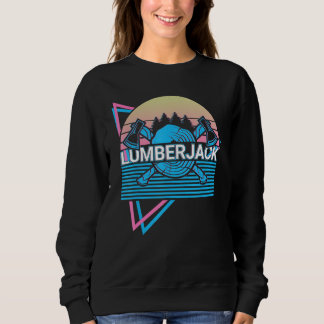 Sweatshirt Lumberjack Wood Working Retro