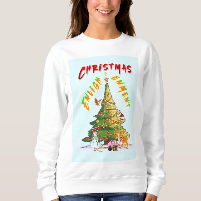 Sweatshirt Lumière de Noël (Devant)