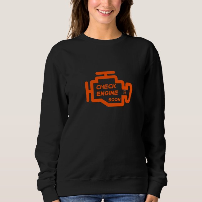 Sweatshirt Lumière du moteur allumée (Devant)