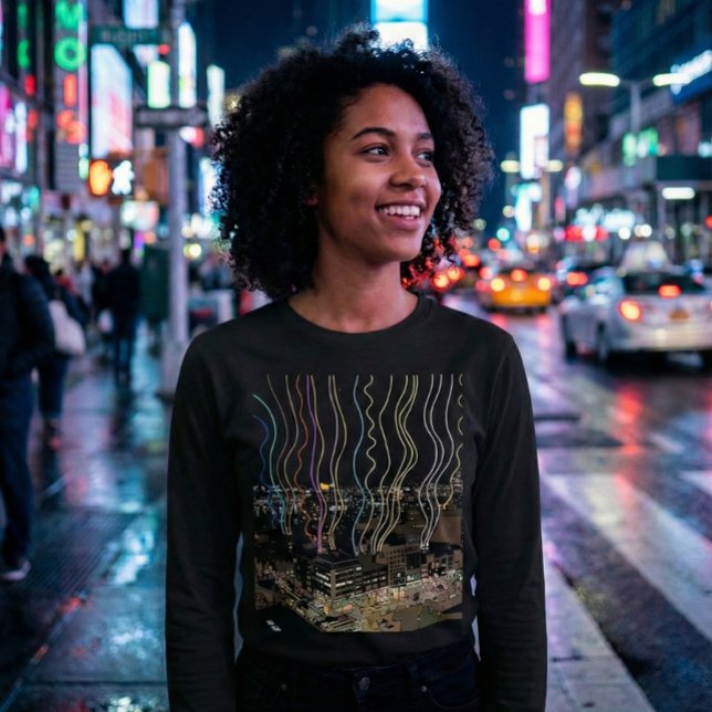 Sweatshirt Lumières de la ville de Boston (Créateur téléchargé)