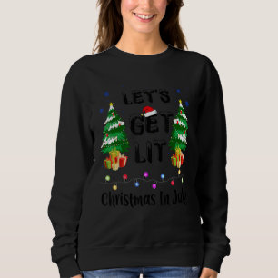 Sweatshirt Lumières Joyeux Noël Faisons Lit Noël En Juillet