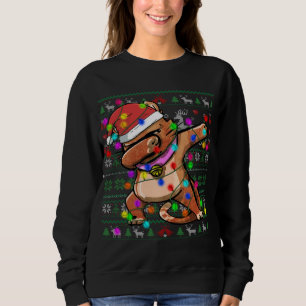 Sweatshirt Luminaires de fée de chats de cuisson laids laide