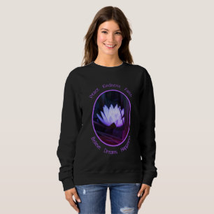 Sweatshirt Lumineuse Lotus Water Lily Flower Inspiration