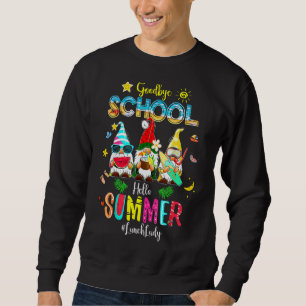 Sweatshirt Lunch Lady Goodbye School Bonjour Vacances été Gn