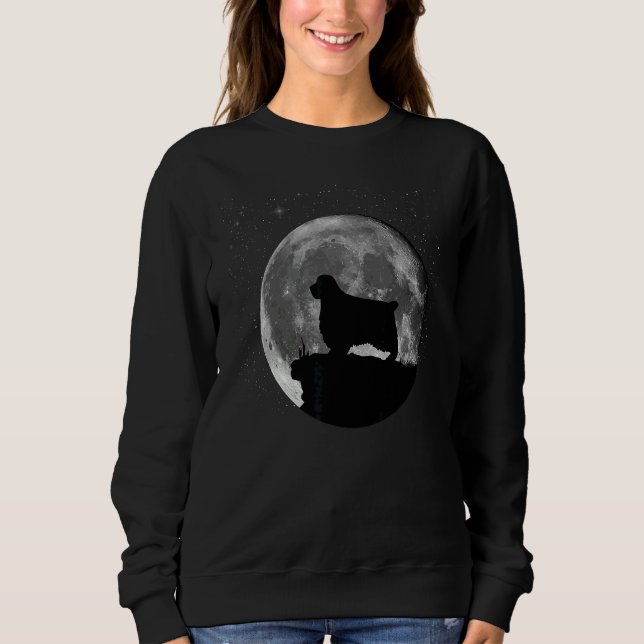 Sweatshirt Lune de Chien Espagnol (Devant)
