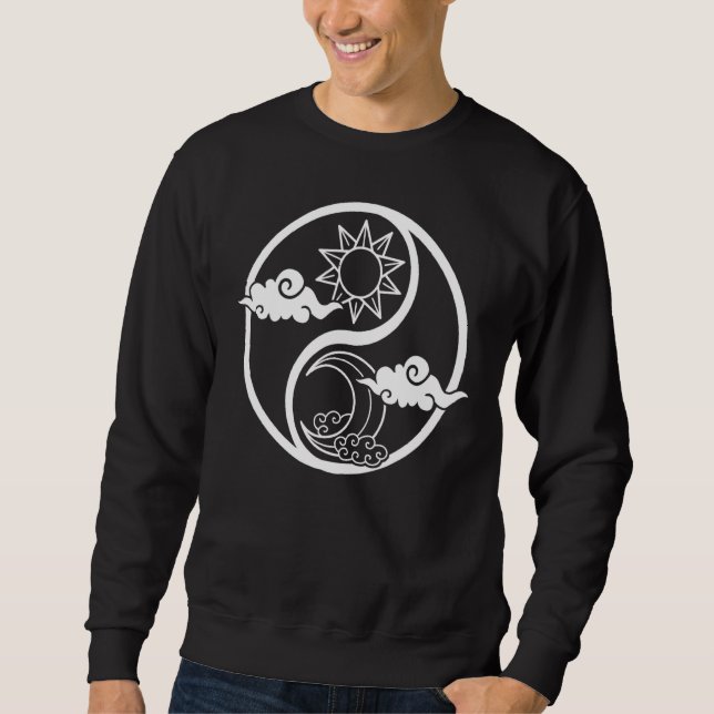 Sweatshirt Lune Et Soleil Om Arbre De Vie Bouddhiste Mandala  (Devant)