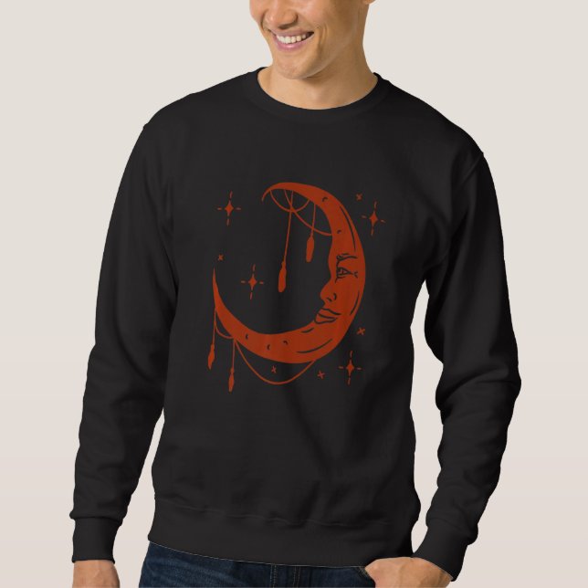 Sweatshirt Lune Rouge magique (Devant)