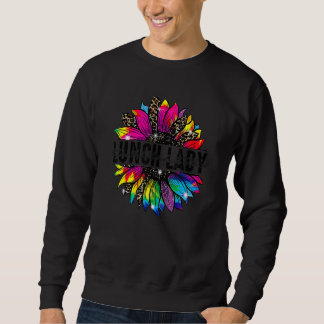 Sweatshirt Lunette Lady Tournesol Leopard Tie Dye Retour À Sc
