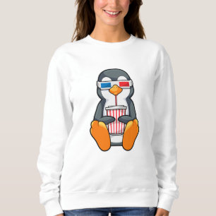 Sweatshirt Lunettes de cinéma Penguin Coupe de boisson