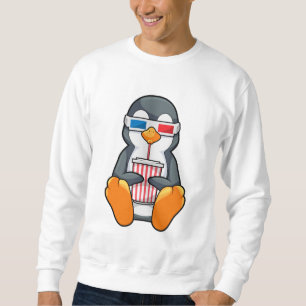 Sweatshirt Lunettes de cinéma Penguin Coupe de boisson