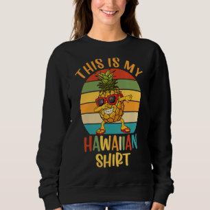 Sweatshirt Lunettes de soleil à ananas rétro Aloha C'Est M