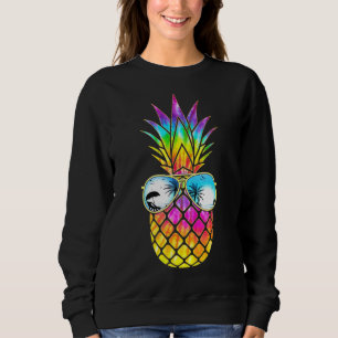 Sweatshirt Lunettes de soleil à l'ananas Plages d'Aloha Hawai