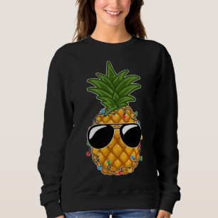 Sweatshirt Lunettes de soleil à l'ananas tropicale en J