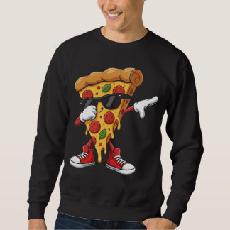 Sweatshirt Lunettes de soleil cool pour enfants avec pizza à