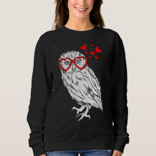 Sweatshirt Lunettes de soleil de hibou Love Cute Ows