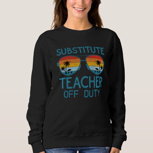 Sweatshirt Lunettes de soleil d'été Plage Coucher de soleil S (Devant)