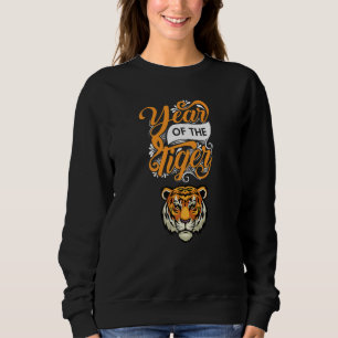 Sweatshirt Lunettes De Soleil Violet Tigre cool Tigre Visage