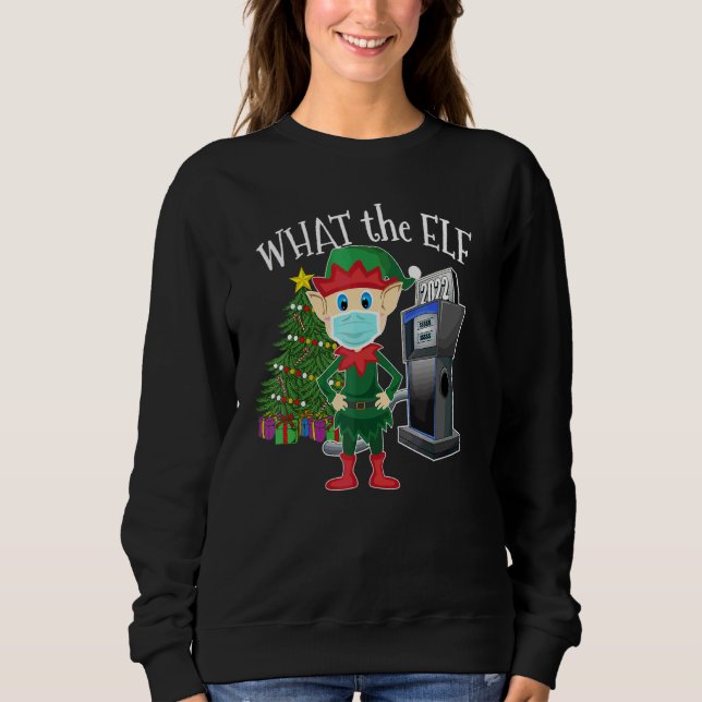 Sweatshirt Lutin avec Masque Gaz Cher Qu'est-ce que l'elfe (Devant)