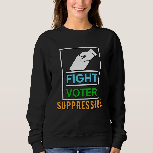 Sweatshirt Lutte contre la répression des électeurs - Concept (Devant)