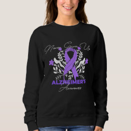 Sweatshirt Lutte contre le Ruban d'Alzheimer Sensibilisation
