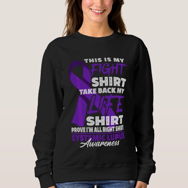 Sweatshirt Lutte I Sle Systémique Lupus Erythème Sensibilisat (Devant)