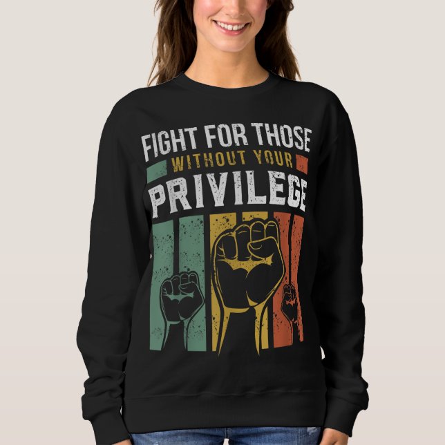 Sweatshirt Lutte Pour L'Égalité Des Droits De L'Homme Pour Ce (Devant)