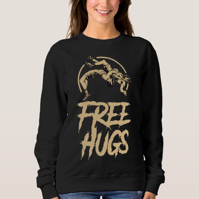 Sweatshirt Lutter contre la lutte des câlins libres (Devant)
