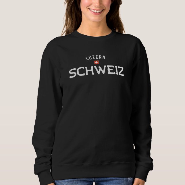 Sweatshirt Luzern Schweiz (Lucerne Suisse) (Devant)