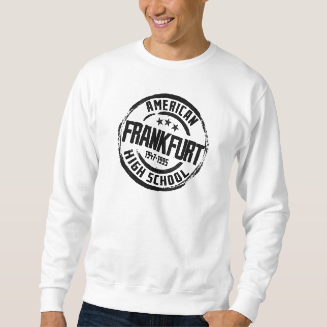 Sweatshirt Lycée américain de Francfort (Devant)