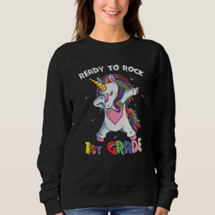 Sweatshirt Lycéenne de 1re année licorne prête à déchirer pou