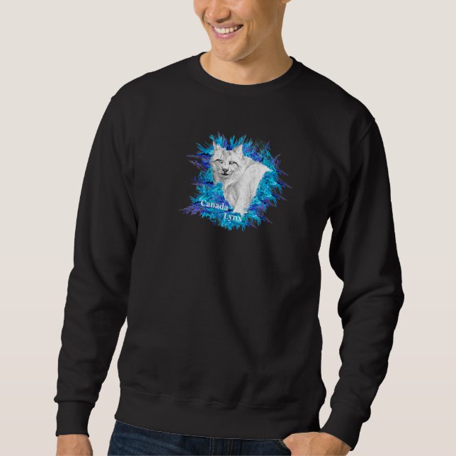 Sweatshirt Lynx Canada. Fractal. (Devant)