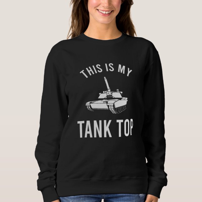 Sweatshirt M1 Abrams C'Est Mon Char Sarcastique (Devant)
