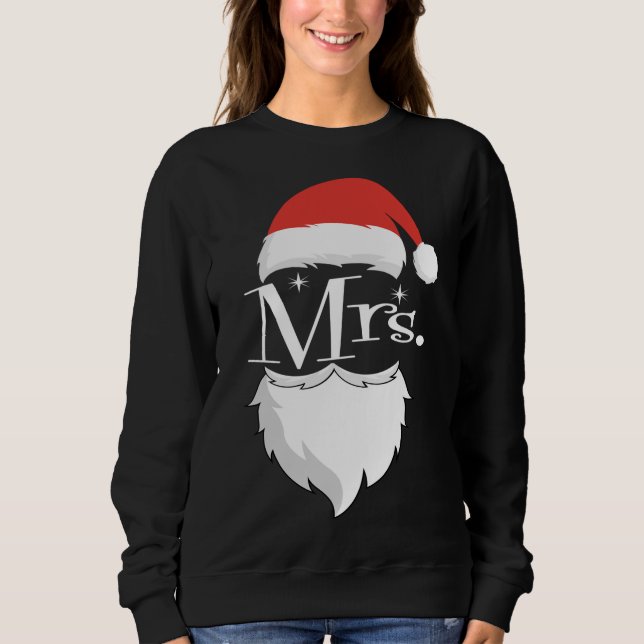 Sweatshirt M. et Mme Claus Couples Matching Christmas Pajama (Devant)