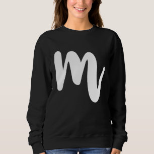 Sweatshirt M Lettre majuscule Initiales Cool ABC