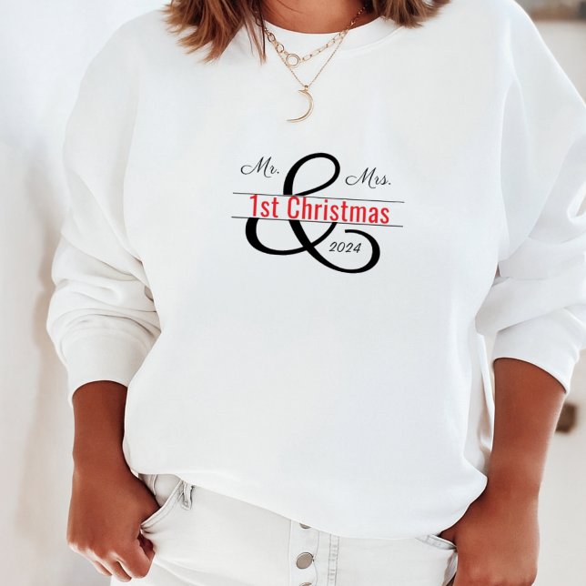 Sweatshirt M. & Mme 1er Noël (Créateur téléchargé)