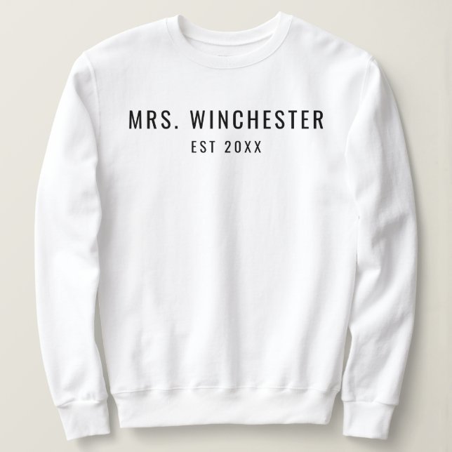Sweatshirt M. Mme Correspondances Costumes Fiançailles Fiance (Design devant)