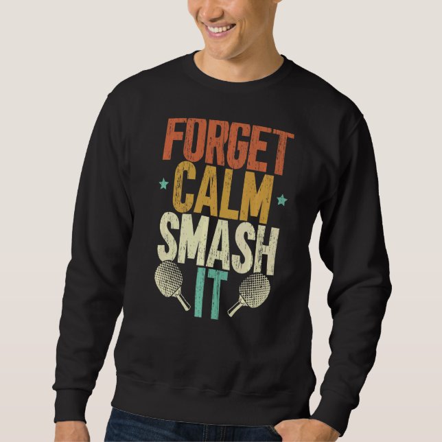 Sweatshirt M. Smash Ping Pong Master Paddle Sport Player Tabl (Devant)